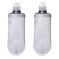 TRIWONDER Water Bottles TPU Soft Flasks Collapsible Running Flasks for Hydration Pack Backpack Hiking Cycling (170ml/5.75oz - Pack of 2) - color: Grey 170ml/5.75oz - Pack of 2 (For gel only)