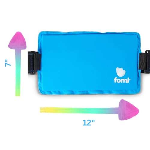 Premium Hot Cold Solid Gel Ice Pack by FOMI Care | Cool Compress for Lower Back, Shoulder, Knee, Stomach | Coccyx, Sciatica, Tailbone Pain Relief | Flexible, Reusable Heating Pad | Adjustable - color: 1 Pack Light Blue - Solid Gel
