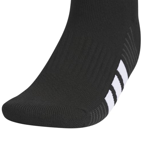 adidas Women's Cushioned Socks 3 Pairs - color: Black/White/Carbon Grey/4.0/Low Cut, size: Medium, style: Low Cut
