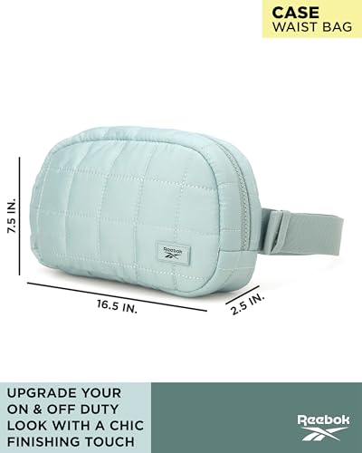 Reebok Belt Bag Fanny Pack for Women & Men, Adjustable Crossbody - color: Case Boho Sage