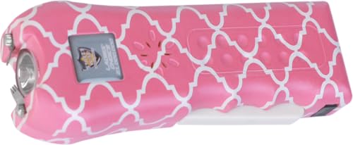 Streetwise Ladies’ Choice Stun Gun for Women - Rechargeable Device with Alarm, LED Flashlight, Safety Disable Pin & Built-in Charger - Personal Safety Tool with Holster & Lanyard - style: Quartefoil