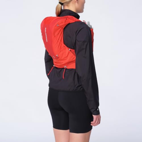 Salomon Unisex Advance Skin 12 | 12 Liter Hydration Trail Running Vest - color: Flame Scarlet/Haute Red, size: Large