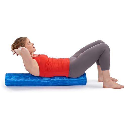 OPTP PRO-Roller Soft Density Foam Roller – Round, Blue, 36" x 6" - color: Blue 36" X 6"