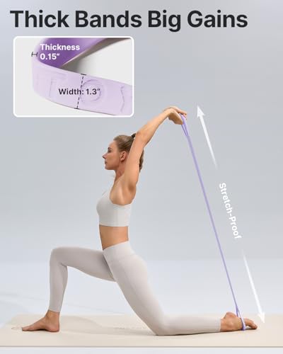 YOTTOY Figure 8 Resistance Band, Elastic Resistance Band - color: 20lb Purple