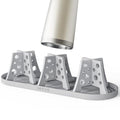 NiHome Silicone Water Bottle Drying Racks Set of 3 with Drip Tray,Cheese Style for Faster Drying,Bottle Dryer Racks Fit for Stanley YETI Cups Owala Sports Bottle Baby Bottle Thermoses Mugs - color: Gray