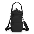 Water Bottle Holder with Removable Handle Strap 32 40oz Crossbody Insulated Water Bottle Carrier Sling Bag with Adjustable Strap and Phone Purse 5 Pockets for Walking Hiking Gym Travel - color: Black