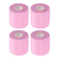 PATIKIL Foam Pre Wrap Athletic Tape 2.75 Inch x 30 Yards, 4 Rolls Non-Adhesive Prewrap Headbands for Hair Soccer Sport Wrists Elbows Knees Ankles, Pink - color: Pink