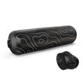 Inflatable Travel Foam Roller, 15 x 5 in, Topo Black - color: Topo Black