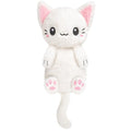White Cat Microwavable 1.5 lbs Unscented Heating Pad for Women and Kids- Cute Soft Cozy Pillow Plush Heatable Warm Stuffed Animals - Kawaii Hot and Cold Plushie - White Cat Gifts for Girls and Women - color: White Cat