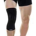 Zensah Compression Knee Sleeve - Knee Brace to Relieve Knee Pain and Treat Runners Knee for Men and Women - color: Midnight Black, size: Large