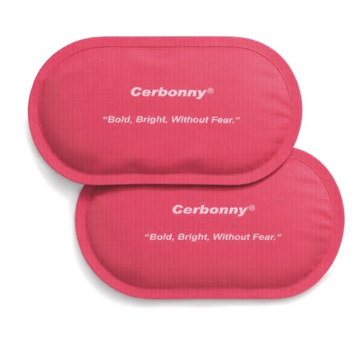 Cerbonny Slim Ice Packs for Lunch Boxes, Reusable, 2 Pack, Rose Red - color: Red