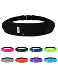 WATERFLY Running Belt Fanny Pack:Phone Holder Belt for Men Women - color: Black