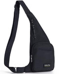 Seoky Rop Sling Bag Slim Personal Purse Pocket Small Crossbody Chest Bag - color: 01-black, size: Small