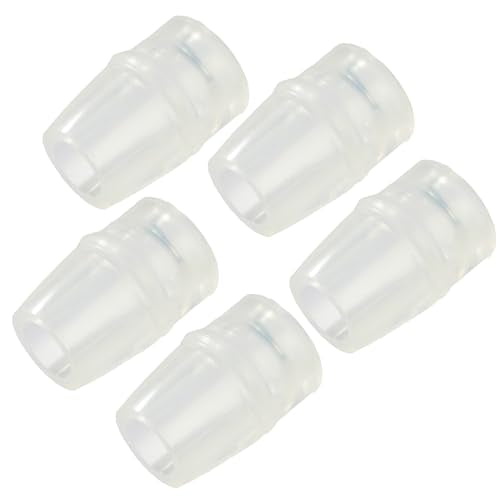 Bite Valve Replacement Mouthpiece Fit for Hydration Pack Bladder Water Backpack and Most Brands(4-Pack), with Shutoff Valve and Tube O-Ring - color: 5 Clear