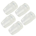 Bite Valve Replacement Mouthpiece Fit for Hydration Pack Bladder Water Backpack and Most Brands(4-Pack), with Shutoff Valve and Tube O-Ring - color: 5 Clear