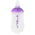 WRELS 200ml/350ml/500ml Collapsible Soft Flask,BPA Free Folding Soft Water Bottle with Hanging Ring,Lightweight TPU Hydration Flask for Running Marathon Cycling Hiking - color: Purple-200ml*1