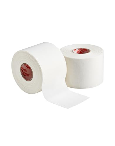 Mueller Sports Medicine 130105 Mtape Athletic Tape White (Pack of 32) - size: 32 Count (Pack of 1)