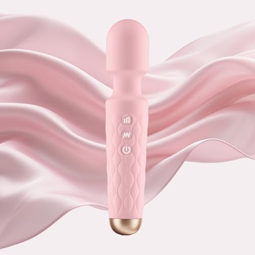 Personal Massager - 4H Max Runtime & Ultra-Quiet - Waterproof - 20 Modes 8 Speeds for Deep Tissue Back Massage, Post-Workout Recovery and Neck Muscle Relaxation(Pink) - color: Pink