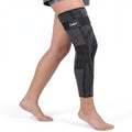 Caspe Leg Compression Sleeve With Strap, Full Length Thigh Knee Calf Support, Knee Compression Sleeve Women & Men, Full Leg Support for Light Recovery, Daily Wear - size: X-Large