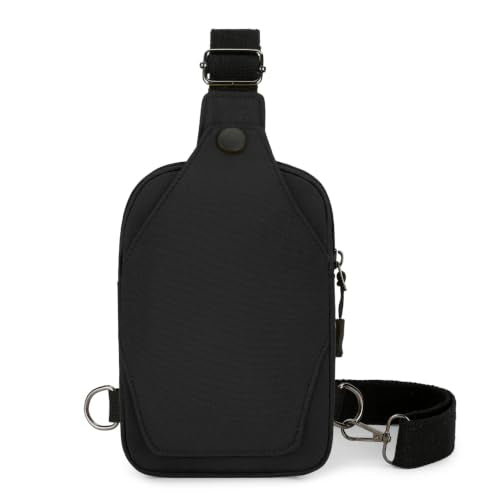 Ausion Fanny Pack Waist Bag for Men&Women Adjustable Belt Hip Bum Bag Fashion Water Resistant Hiking Waist Bag for Traveling Casual Running Hiking Cycling - color: sling bag-black