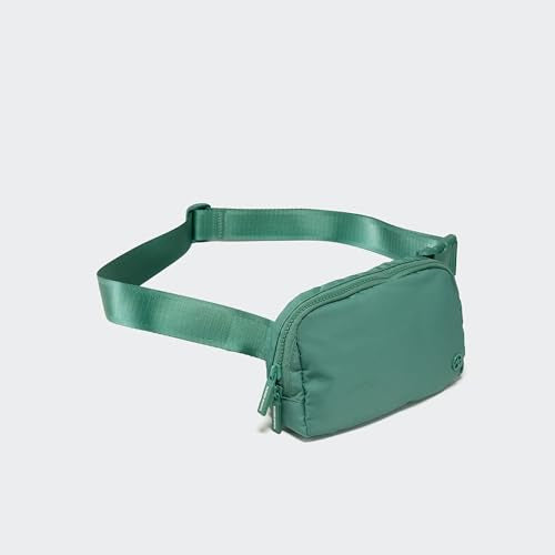 Pander Nylon Fanny Pack for Women, Two-Way Zipper Crossbody Bag - color: Eucalyptus Green