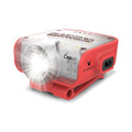 Claymore Capon 80C (Red) - LED Rechargeable Clip-On Cap Headlamp, Lightweight Hat Light for Camping, Running, Emergency & Industrial Use, Waterproof, Hands-Free Sensor, 45 Hours Battery Life. - color: 80C (Red)