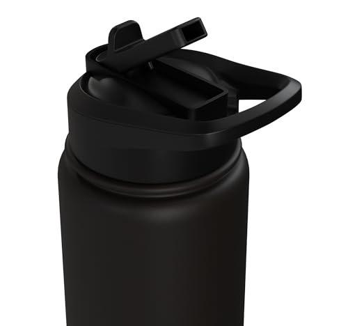 Taekwondo, Karate, Martial Arts, Boys Kids Men, Karate Kick Stainless Steel Insulated Water Bottle - color: Black