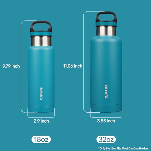 BJPKPK 32oz Insulated Water Bottle Stainless Steel Water Bottle with Handle - color: Laguna, size: 32 Ounces