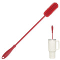 Silicone Bottle Brush, 15.7" Water Bottle Cleaner Brush, Red - color: Long Red