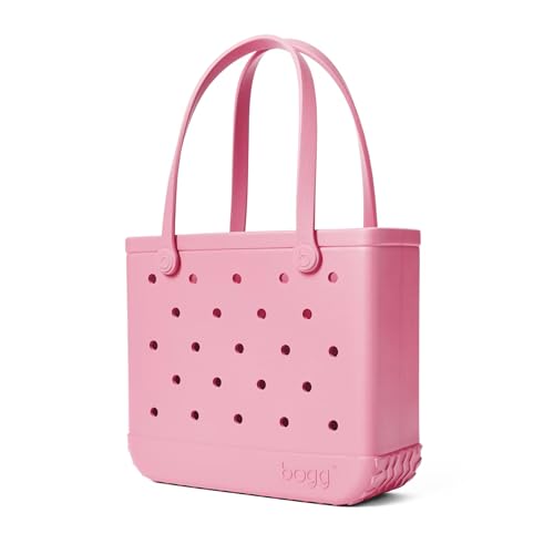 BOGG BAG Medium Tote – 15” x 12.5” x 5” – Essential Bags for Beach, Pool, Boat, Sports, Tailgating, Cruise, Travel - color: Blowing Pink Bubbles