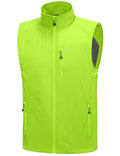 Little Donkey Andy Men's Lightweight Summer Vest Windproof Packable - color: Yellow, size: X-Large