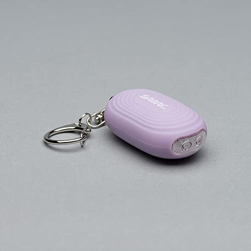 SABRE 2-in-1 Personal Alarm with LED Light, 130dB Personal Safety Siren, Snap Hook for Instant Access, 1,250 Foot (381 Meters) Range, Compact Design for Easy Attachment to Purse, Bag, or Keys - color: Lavender