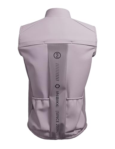 INBIKE Unisex Cycling Vest Windproof Lightweight Sleeveless Jacket - color: Pink, size: X-Large