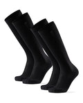 DANISH ENDURANCE Compression Socks, 21-26 mmHg, Circulation Aid, 1 & 2-Pack - color: Black, size: Large