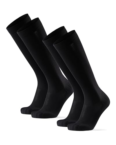 DANISH ENDURANCE Compression Socks, 21-26 mmHg, Circulation Aid, 1 & 2-Pack - color: Black, size: Medium