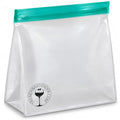 Reusable PEVA Ice Storage Bag, Leakproof Zip Seal, Large Clear Ice Cubes - size: 1 Pack