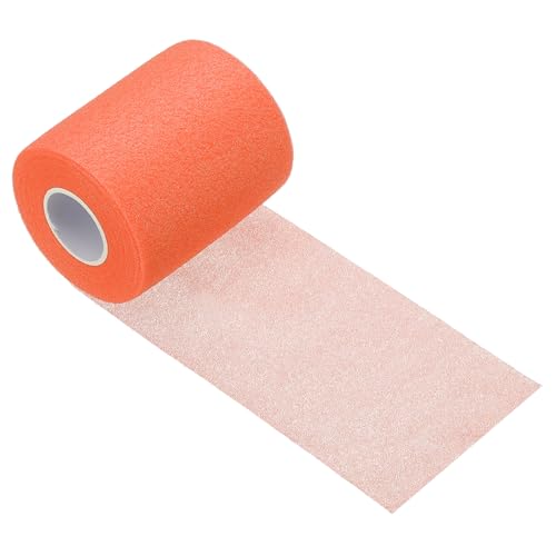 Pre Wrap Tape, Non-Slip Grip Cushion Wrap Prewrap Athletic Tape Fitting for (Tennis- Badminton - Pickleball - Sports) - color: Orange