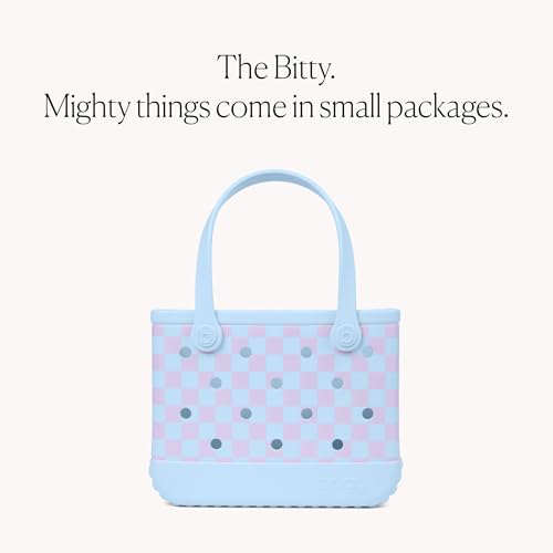 BOGG BAG Bitty Small Tote – 11” x 8.5” x 4.5” – Essential Bags for Beach, Pool, Boat, Sports, Tailgating, Cruise, Travel - color: Checker Out