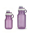 2 PCS Set Small Plastic Water Bottles, Sports Water Bottles with Leak-Proof Lid, Lightweight Reusable Water Bottles for Running,Gym, School, Travel, BPA Free,Leak Proof (Purple(13oz+20oz) - color: Purple(13oz+20oz）