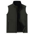 Msmsse Men's Outerwear Lightweight Vest Standing Collar Puffer Sleeveless Jacket for Hiking Running Golf - color: A-army Green, size: Medium