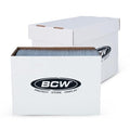 BCW Magazine and Document Storage Boxes, Stackable Cardboard, White, 5 Pack - style: 5 Pack