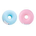 2 Pieces Tape Dispensers Donut Shape Tape Dispensers Donut Invisible Tape Cutter Tape Organizer Portable Roll Tape Holder for Office Supply(Blue, Pink)
