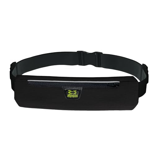 Amphipod AirFlow MicroStretch Plus Belt, Ultra-Light Runners Waist Pack - color: Black/Silver