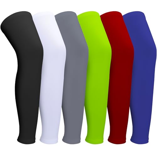 3 Pairs Leg Sleeves, Full Length Leg Compression Sleeve