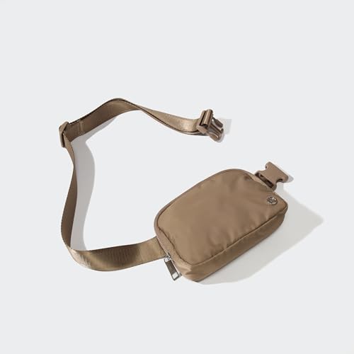 Pander Crossbody Belt Bag for Women and Men, Travel and Everyday Use - color: Gray Brown