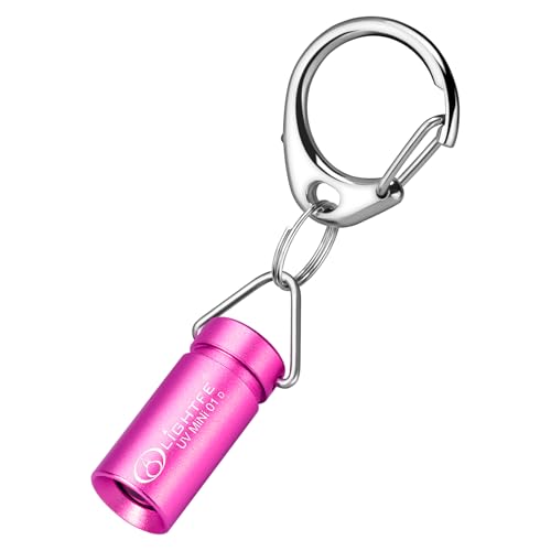 UV MINI 01D Blacklight Flashlight 365nm Keychain lamp, Suitable for pet Urine Stains, Stains, Minerals, Fluorescent Agent Detection, and Currency Art Identification, etc - color: UV365NM