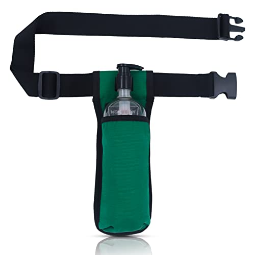 Massage Oil Holster, Adjustable and Durable Massage Holster, Bag only, Bottle not Included - color: Dark Green