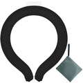 Neck CoolingTube with Insulated Bag, Reusable Ice Coolers Wearable Cooling Products, Neck Ice Coolers for HotWeather (Black) - color: Black