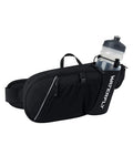 WATERFLY Water Bottle Fanny Pack, Hiking Hydration Belt for Women Men - color: Black