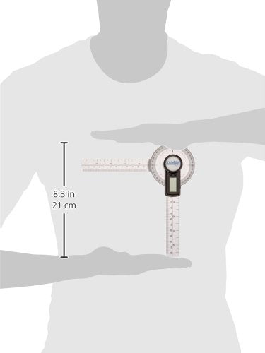 Jamar Plus+ Digital Goniometer, Professional Grade Digital Hand and Finger Range of Motion Tool for Accurate Angle Measuring, 8" - size: 8"
